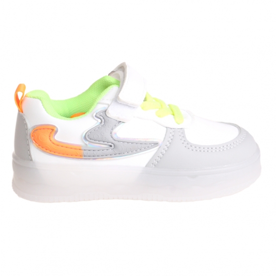 Dětské tenisky svítící tříbarevné šedé