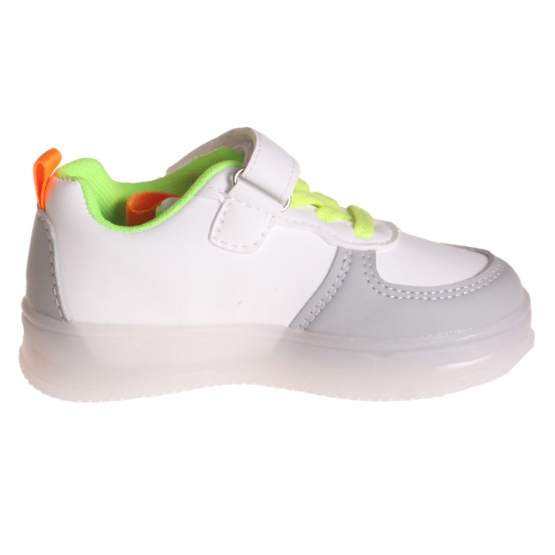 Dětské tenisky svítící tříbarevné šedé