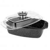Hliníkový pekáč 5,5l černý mramor