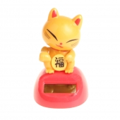 Solární tančící dekorace Lucky Cat zlatá
