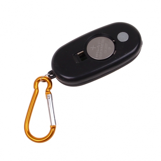 Kapesní led světlo s karabinou žluté