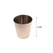 Sada mini cestovních nerezových panáků tmavý maskáč