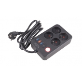 Prodlužovací kabel 2 m se 4 výstupy a USB