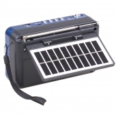 Solární 3pásmové rádio FERVENT modré