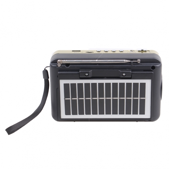 Solární 3pásmové rádio FERVENT zlaté