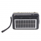 Solární 3pásmové rádio FERVENT zlaté