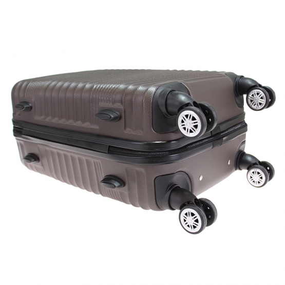 Sada 3 kufrů skořepinových LA1 hnědá