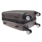 Sada 3 kufrů skořepinových LA1 hnědá