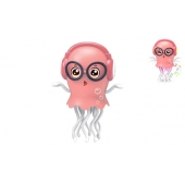 Tančící medúza růžová