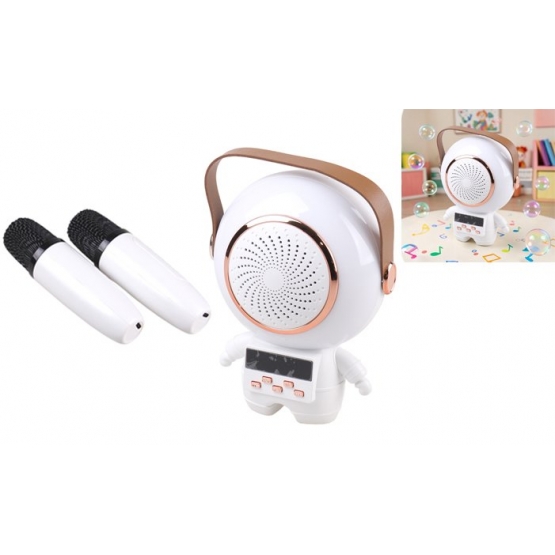 Bezdrátový karaoke astronaut bílý