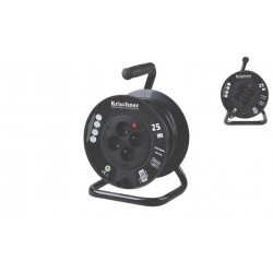 Prodlužovací kabel na bubnu 25 m černý 2,5mm