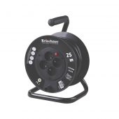 Prodlužovací kabel na bubnu 25 m černý 2,5mm