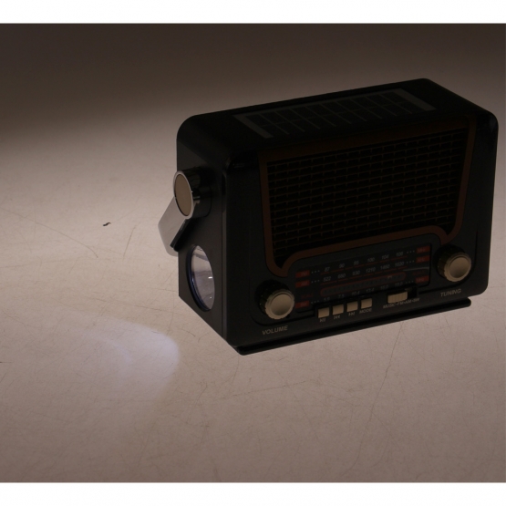 3pásmové solární rádio M-527BT hnědé