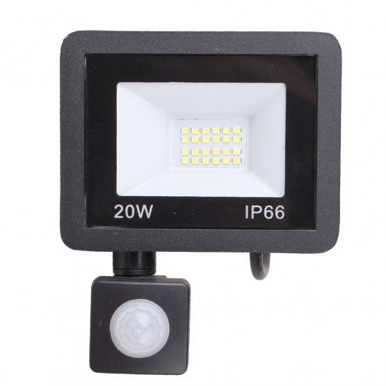 LED reflektor s pohybovým čidlem 20 W IP66
