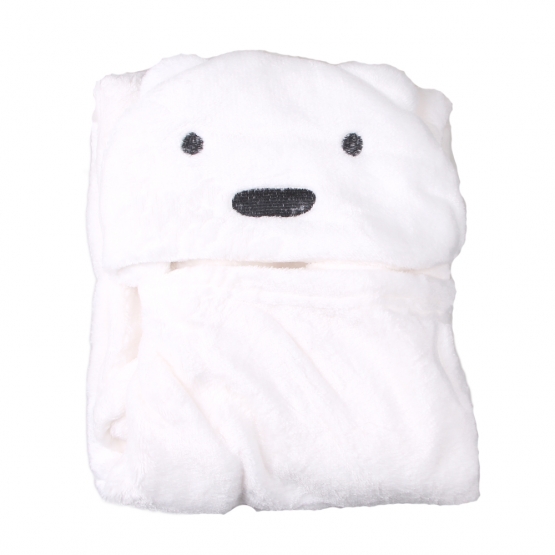 Dětská deka Happy Baby bílá – medvídek