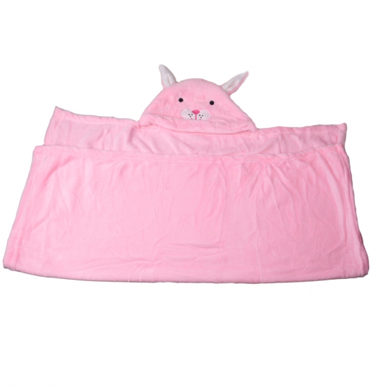 Dětská deka Happy Baby růžová – králíček