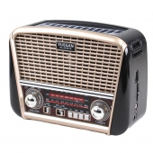 Přenosné 3pásmové solární rádio béžové YUEGAN