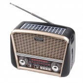 Přenosné 3pásmové solární rádio béžové YUEGAN