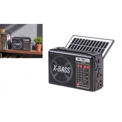 Solární 3pásmové rádio IS-810PRO černé