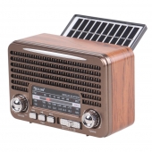 Solární přenosné rádio RX-BT7071S hnědé