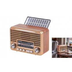 Solární přenosné rádio RX-BT7071S zlaté