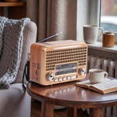 Solární přenosné rádio RX-BT7071S zlaté