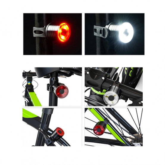 Sada 2 LED silikonových světel na kolo