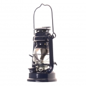 Petrolejová lampa 19 cm tmavě modrá
