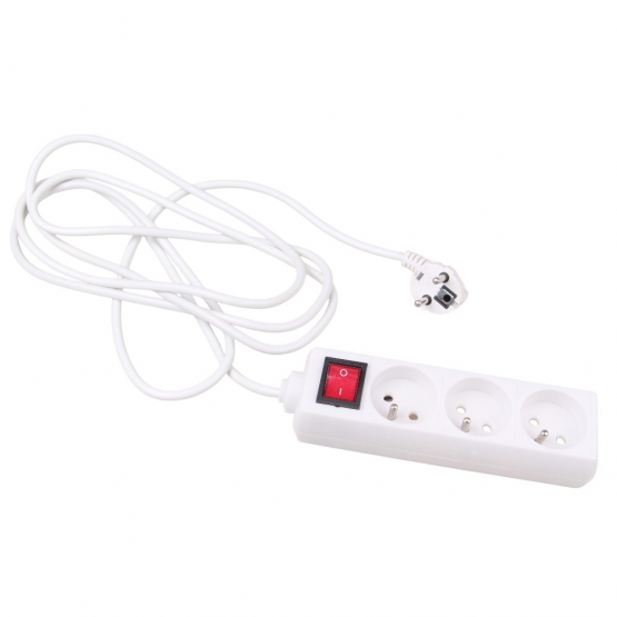 Prodlužovací kabel 3 m se 3 zásuvkami