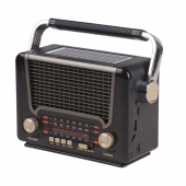 3pásmové solární rádio M-527BT šedé