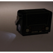 3pásmové solární rádio M-527BT šedé