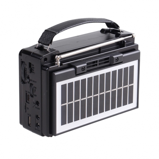 Solární 3pásmové rádio IS-810PRO černé