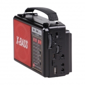 Solární 3pásmové rádio IS-810PRO červené