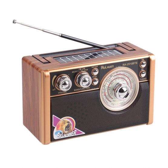 Solární 3pásmové rádio RX-2510BTS světle hnědé