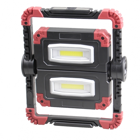 Sklopné multifunkční LED světlo červené