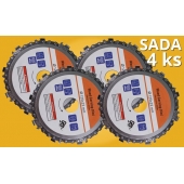 4 ks řezných kotoučů na dřevo 125x22 mm