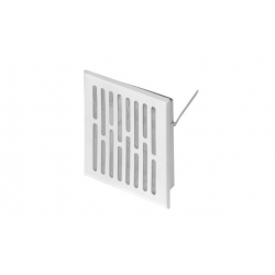 Ventilační mřížka kovová bílá 14x14