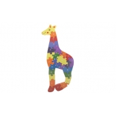 Vzdělávací dřevěné puzzle žirafa var.5