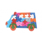Vzdělávací dřevěné puzzle dodávka