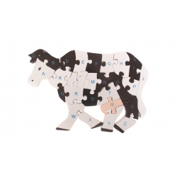 Vzdělávací dřevěné puzzle kráva var.1
