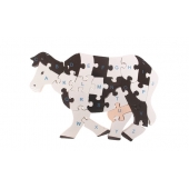 Vzdělávací dřevěné puzzle kráva var.1