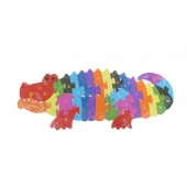 Vzdělávací dřevěné puzzle krokodýl var.1