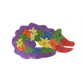 Vzdělávací dřevěné puzzle krokodýl var.2