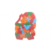 Vzdělávací dřevěné puzzle lev var.1