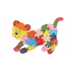 Vzdělávací dřevěné puzzle lvíček