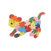 Vzdělávací dřevěné puzzle lvíček