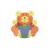 Vzdělávací dřevěné puzzle méďa var.1