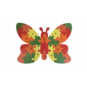 Vzdělávací dřevěné puzzle motýl var.3