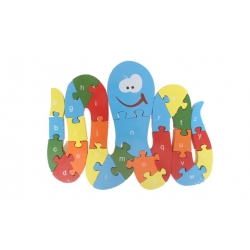 Vzdělávací dřevěné puzzle chobotnice