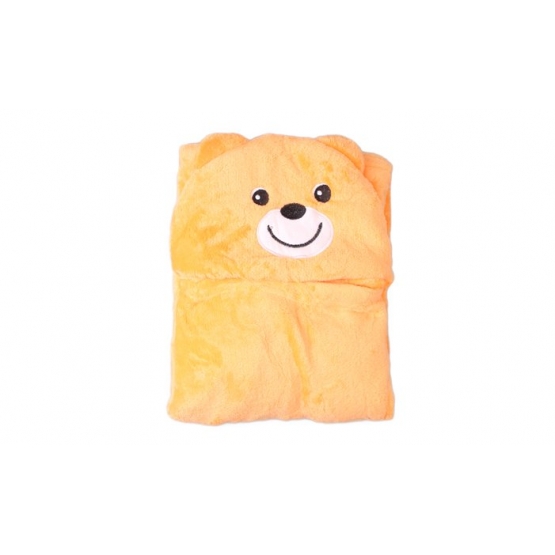 Dětská deka Happy Baby oranžová – medvídek